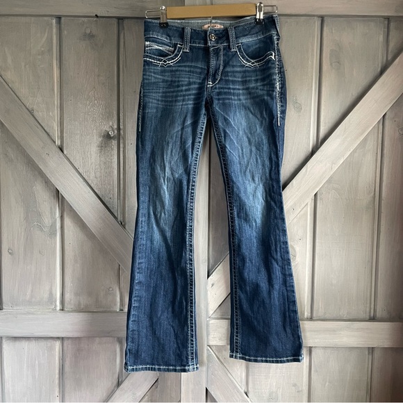 Cowgirl Tuff Co DFML Dark Trouser 28x35 dark wash - Picture 1 of 7